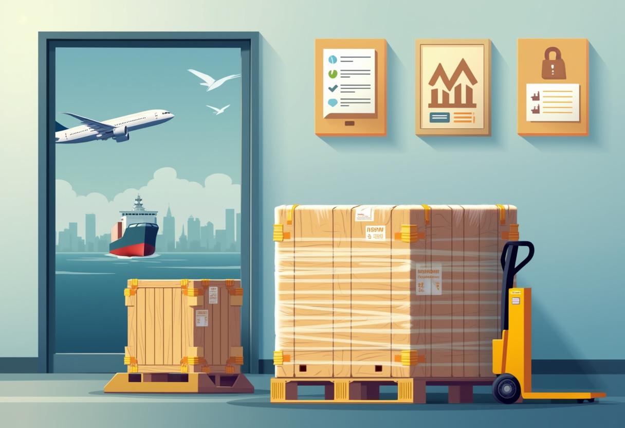 Emballage & palettisation : sécuriser vos expéditions air, mer & route